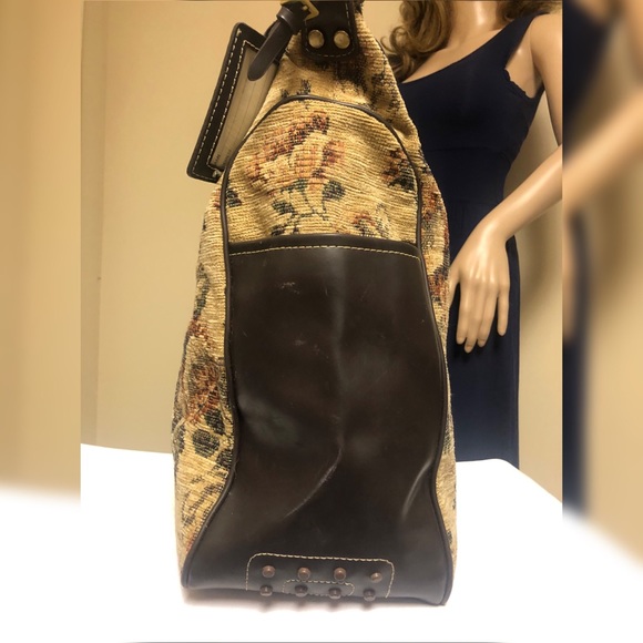 Nine West XL Large Vintage Tapestry Floral Handbag - Picture 3 of 8